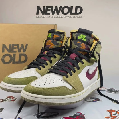 Air Jordan 1 Zoom CMFT "Neutral Olive" - 9.5/10